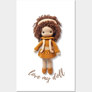 Handmade Wool Doll, Cozy and Cute - design 9 Posters and Art